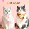 Шарф для домашних животных, очаровательный шейный платок с узором медведя для кошек и собак, удобный зимний вязаный воротник для домашних животных, товары для домашних животных
