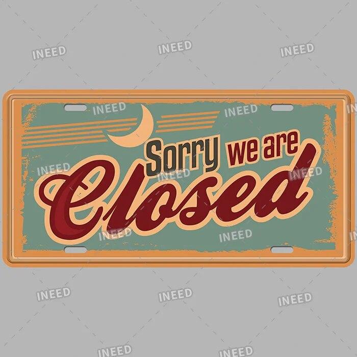 Metal Tin Signs Coffee License Plate Vintage Metal Plaques Retro Tin Plate for Cafe Kitchen Home Living Room Door Wall Art Decor