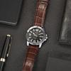 Casio Серия STANDARD Модный Business Casual Водонепроницаемый Классический Стрелочный Индикация Даты Кварцевый Механизм Кожаный Ремешок Японский и MTP-VD01L-1BV