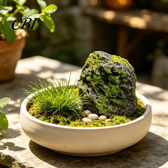 Декоративные пенопластовые камни для клумб, камни с искусственным мхом для ландшафтного дизайна, легкий декор из искусственного камня для сада, орнамент в натуральном стиле для заднего двора