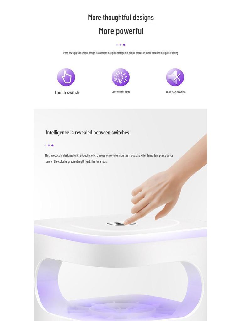 Фотокаталитическая USB лампа-уничтожитель комаров: Ночник и бионическая ловушка для комаров