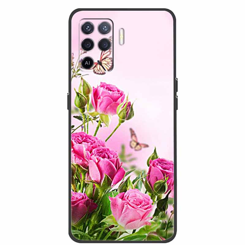 Для чехла OPPO Reno5 Lite Чехол Ударопрочный Мягкий силикон ТПУ Задняя крышка Для телефона Oppo Reno 5Z 5 Lite Чехол 5Lite CPH2205 Fundas