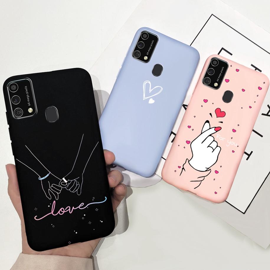 Чехол для Samsung Galaxy M31 M21s 2020 Парный Чехол для телефона с Сердечком Любви Для Samsung M31 Prime SM-M315F M 31 M 21s Мягкий Чехол 6,4 дюйма
