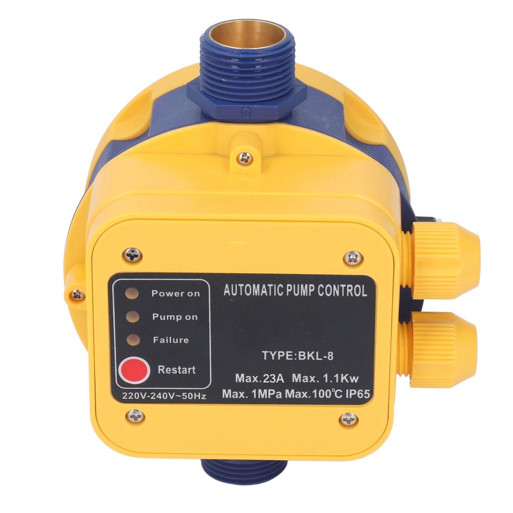 Автоматический контроллер водяного насоса, электронный переключатель давления 145PSI, регулируемая защита от нехватки воды