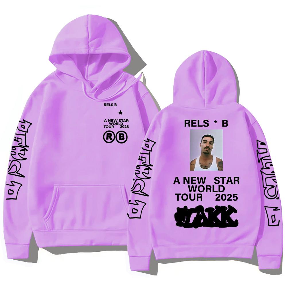 Rels BA New Starworld Tour 2025 Толстовки с капюшоном Pop Мужская Женская Толстовка Новая Трендовая Эстетическая Одежда Пуловеры High Street