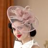 Fashion Flower Fascinator Hat Europe And The United States Mesh Bridal Party Prom Season Hair Accessories Ganchos Cabello Mujer