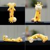 Rubber Giraffe Figurines Groove Giraffe Model Superior Quality Giraffe Ornament  Desktop