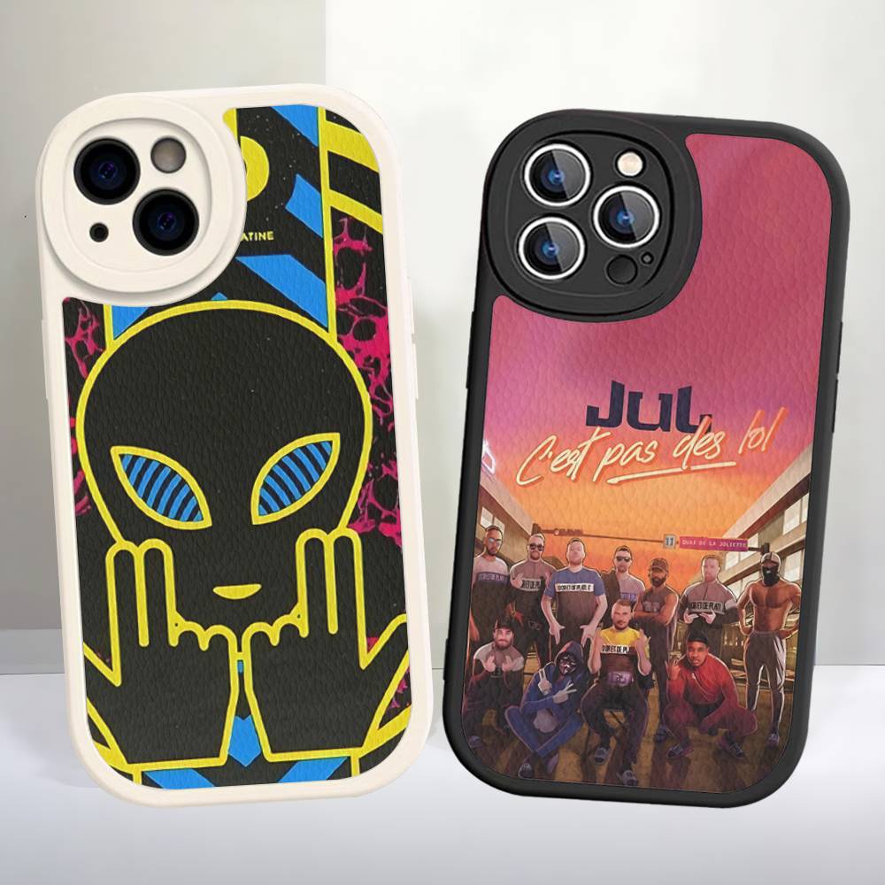 Чехол для телефона Rapper J-JuL C'est Pas Des Lol для IPhone 16 15 14 13 12 11 Pro Max Plus Мягкая кожаная крышка