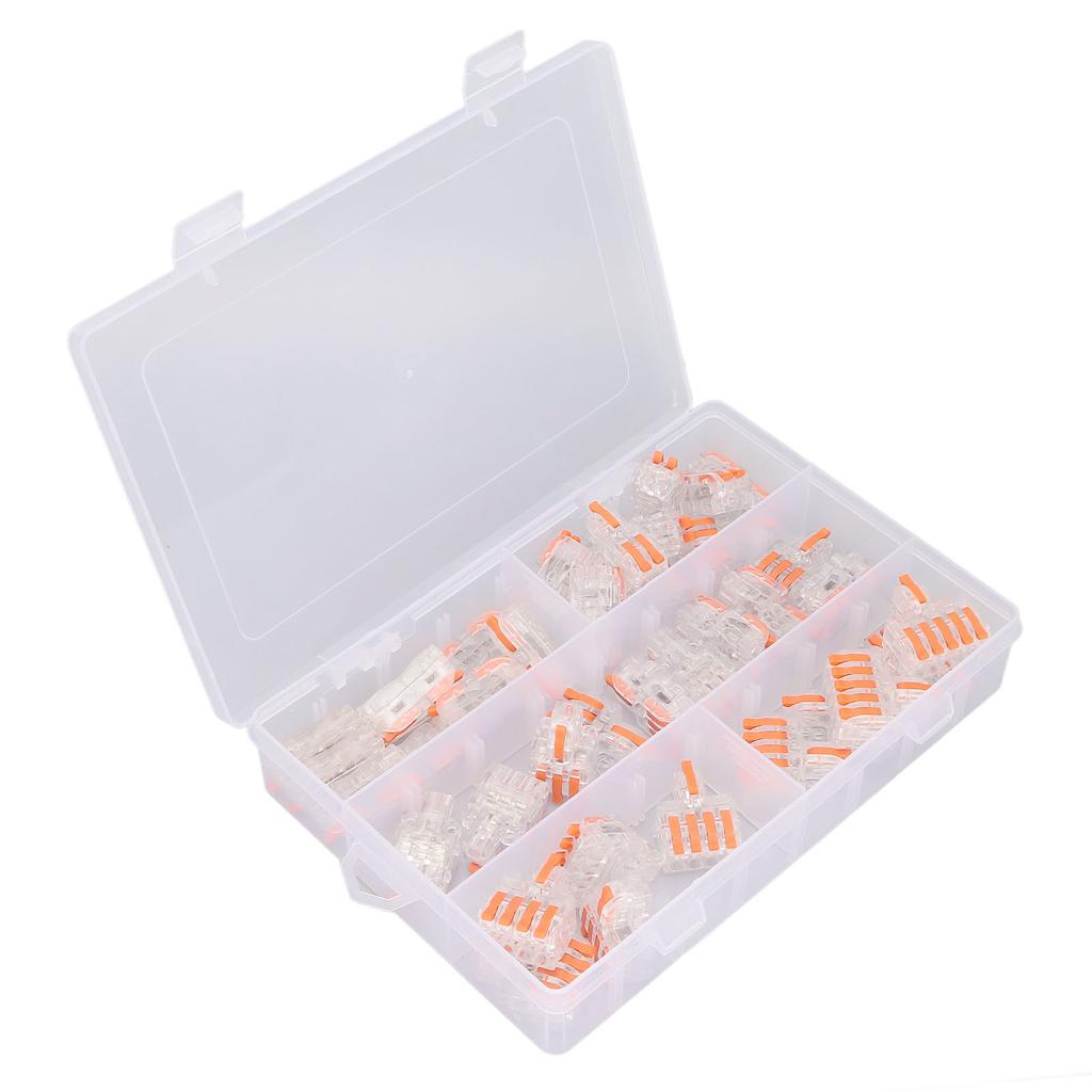 Набор из 40 шт. Сращивающие проволочные соединители PC Медь Компактный Быстрозажимной Соединитель для Домов