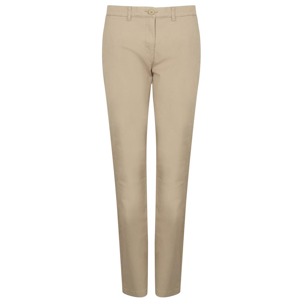 Henbury Womens/Ladies Stretch Chinos
