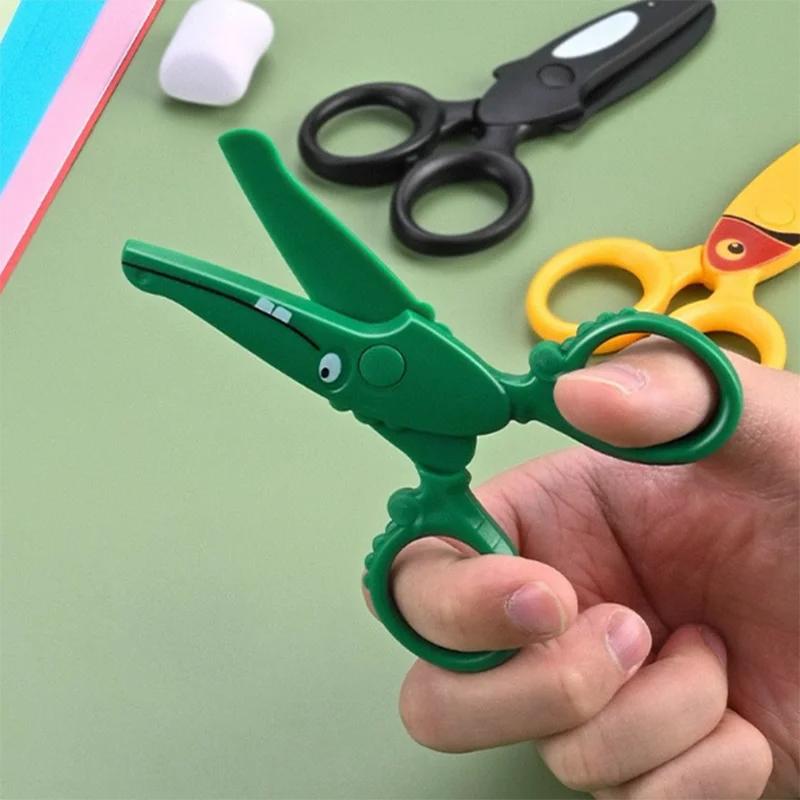Детские ручные DIY милые дошкольные тренировочные ножницы Детские безопасные дошкольные ножницы для творчества Ножницы для бумаги для детей