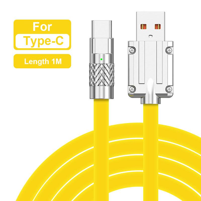 120W Fast Charging Cable UsB To Type-cinterface for Xiaomi Samsung Huawei Andriod Type C Data Charging Cable Cordhttps