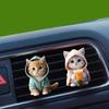 Car Outlet Vent Perfume Clips 2D Cat Air Freshener Diffuser Conditioning Aromatherapy Perfume Clip Car Interior Decoration