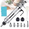 13 Pieces Cake Decorating Kits Cookie Press Set Versatile Cupcake Filling Icing Dispenser for DIY
