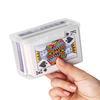HUANGENG Clear Playing Card Case Holder, Empty Playing Card Storage Box, Game Card Organizer for Business Trading Cards