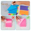 Scratch Pad Shell Vibrant Color Sticky Notes Water-Based Adhesive Reusable Bright Color Memo Pad Office Supplies