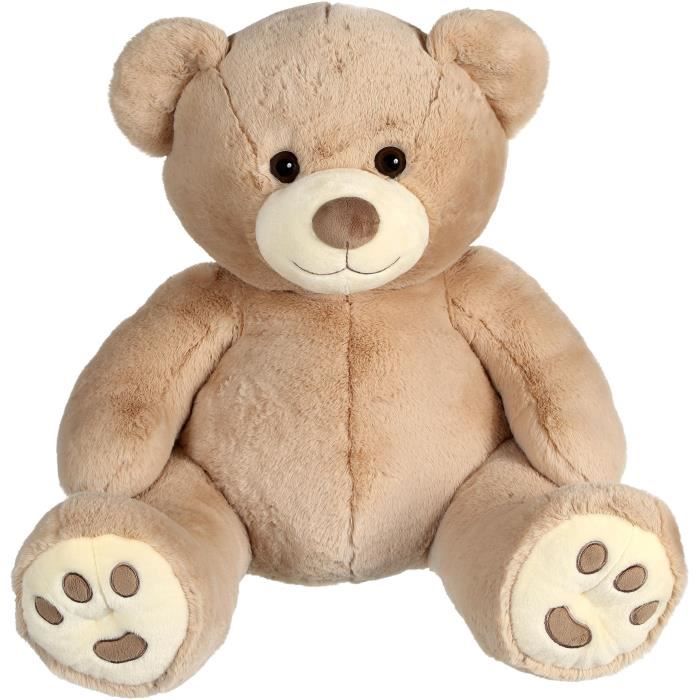 Peluche - GIPSY TOYS - Ours Patachon Taupe 80 cm