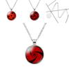 Naruto Time Gem Round Pendant Necklace Chic Mixed Material Fashion Piece
