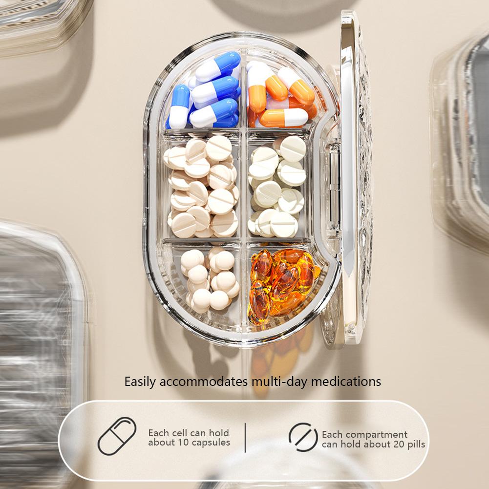 Портативная таблетница, влагонепроницаемая, пыленепроницаемая, герметичная, многоцелевая, ежедневная, для хранения лекарств и ювелирных изделий