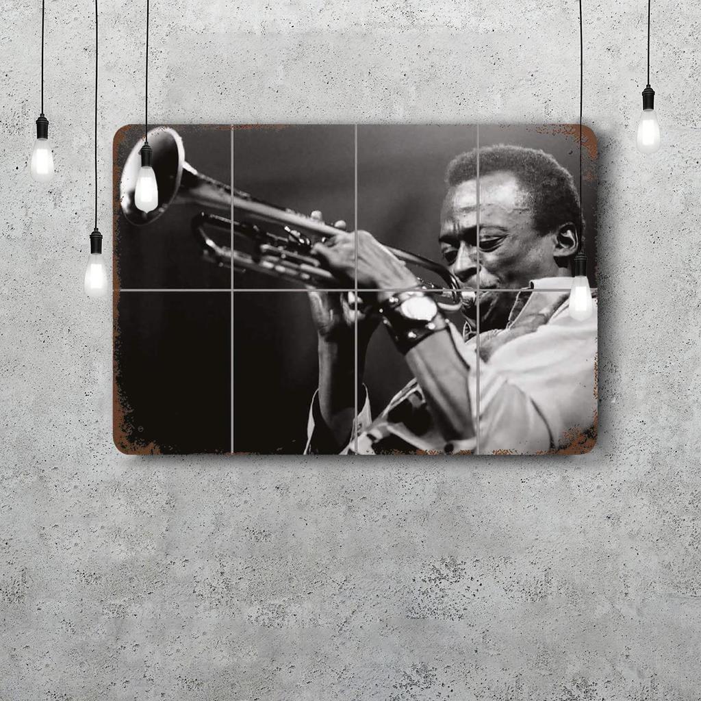 Miles Davis Vintage Metal Tin Signs Posters Decor Retro Metal Plaque Wall Art Decor for Garage Bar
