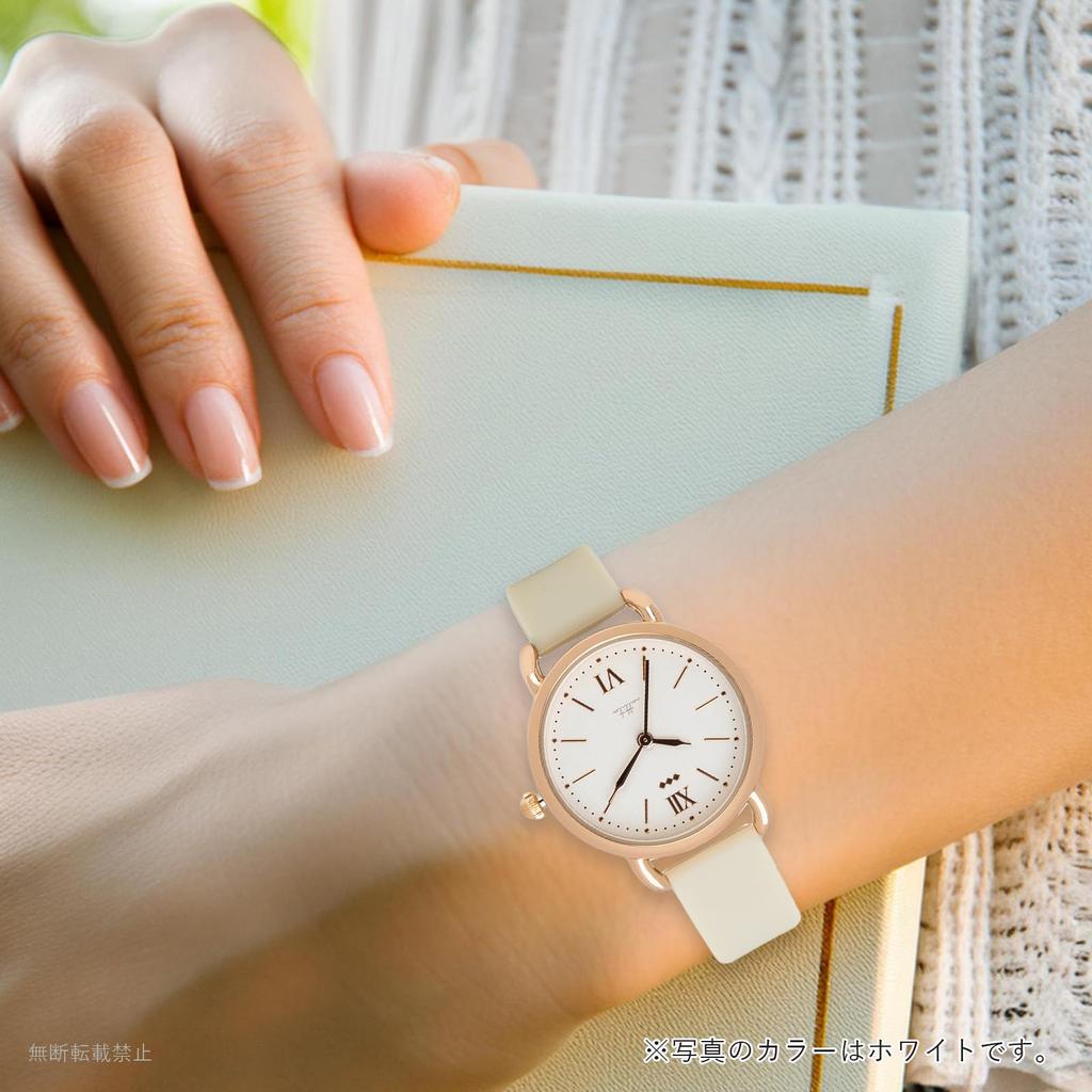 [Fieldwork] Women's Watch Analog Silicone Band Nickel Free Pink NF Melvi YM090-3