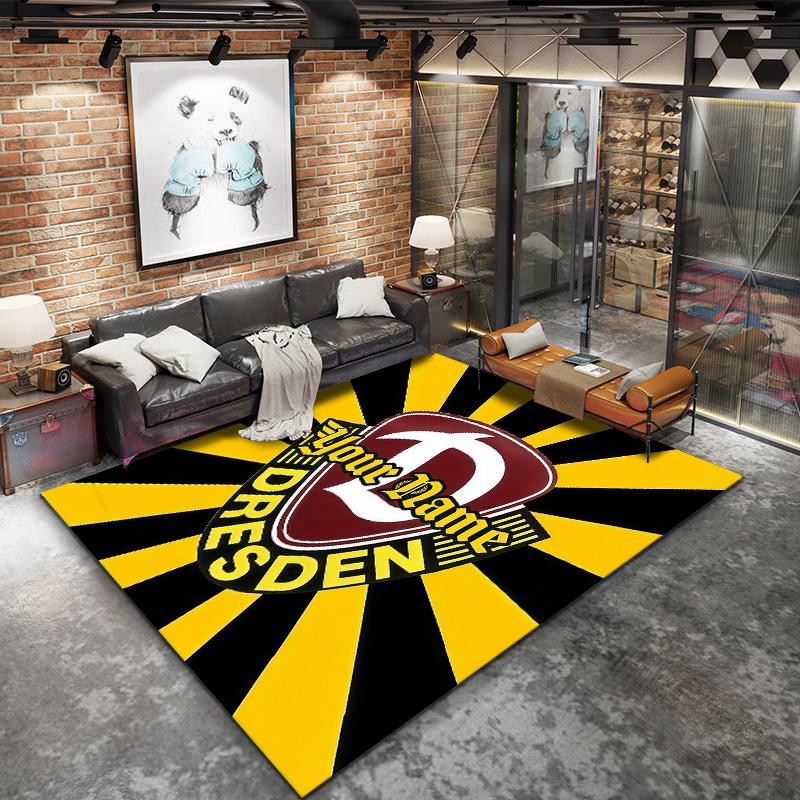 Dynamo Dresden Custom Name Carpet Rug For Living Room Bedroom Home Sofa Decoration Kids Play Nonslip Floor Mat