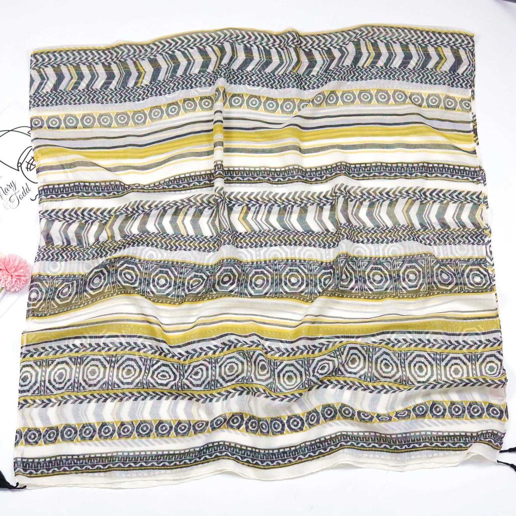 2024 Spring And Autumn Winter New Cotton And Hemp Long Thin Scarf Travel Versatile Sunscreen Warm Shawl For Women