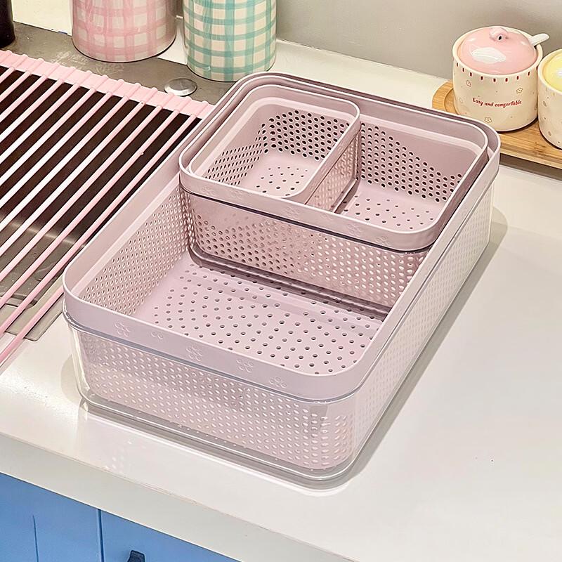 Ru Han Double-Layer Vegetable Washing Drain Basket