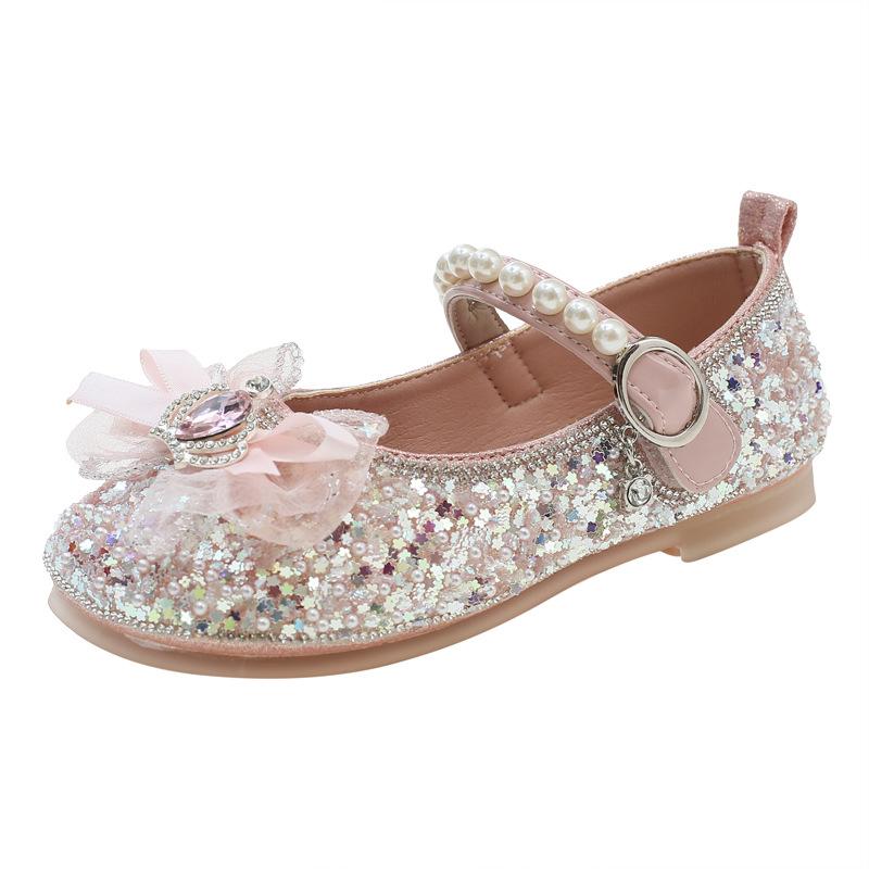 Обувь Zapatos NiñaGirl Модная детская кожаная обувь Туфли принцессы с бриллиантами в виде бантов Туфли Мэри Джейн Модная детская обувь Туфли Лолиты