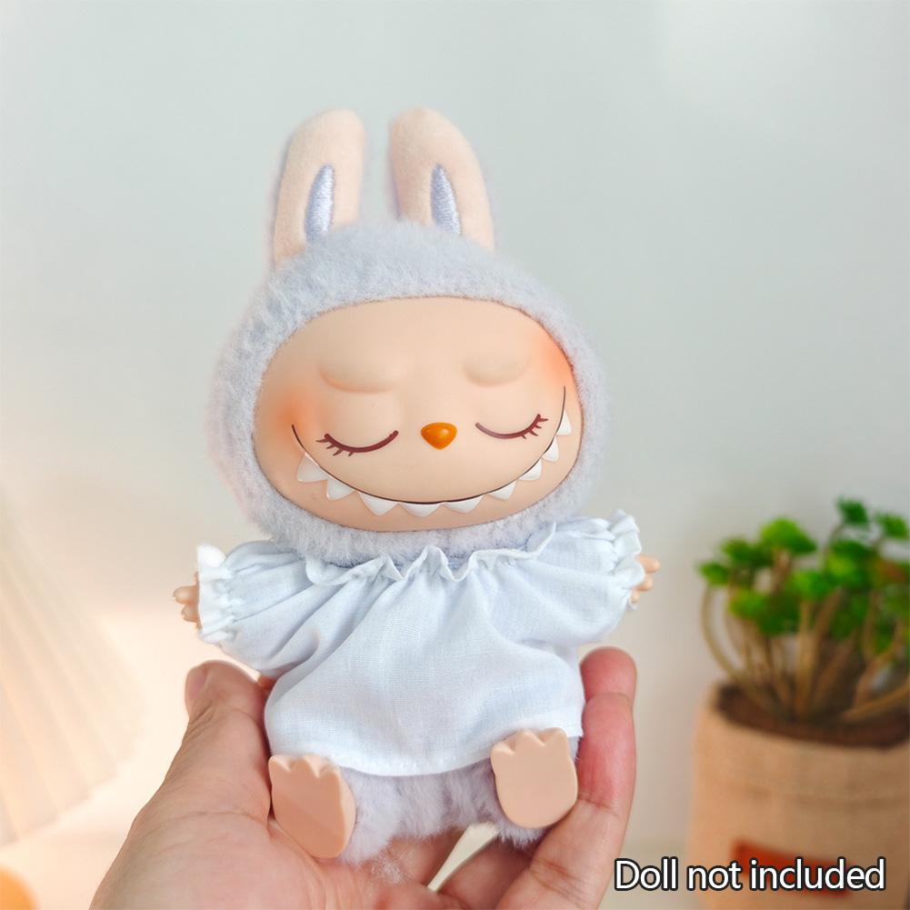 Мини Одежда для Куклы Наряд Аксессуары для 15-17см Ropa Labubu и 10см Хлопковой Куклы Любовь Худи Розовая Вязаная Юбка Одежда без куклы