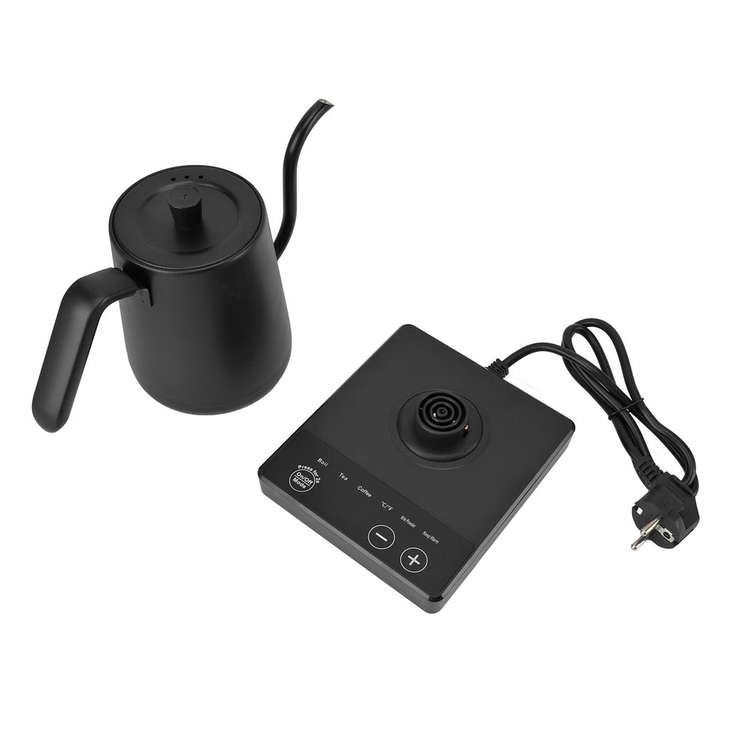 Electric Gooseneck Kettle with 5 Temperature Control Presets 1000W 800ml Pour Over Kettle for