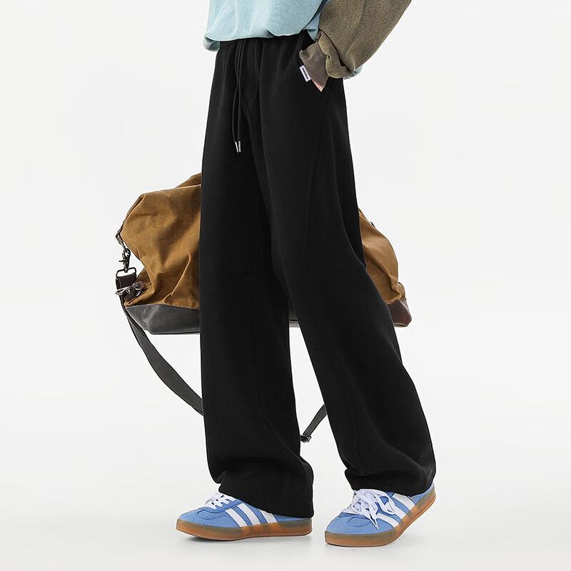 Fingercroxx Men's Pleated Loose Fit Casual Sweatpants