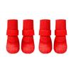 4pcs/set Adjustable Non-Slip Dog Shoes Wear-Resistant Waterproof Dog Boots  Indoor Outdoor