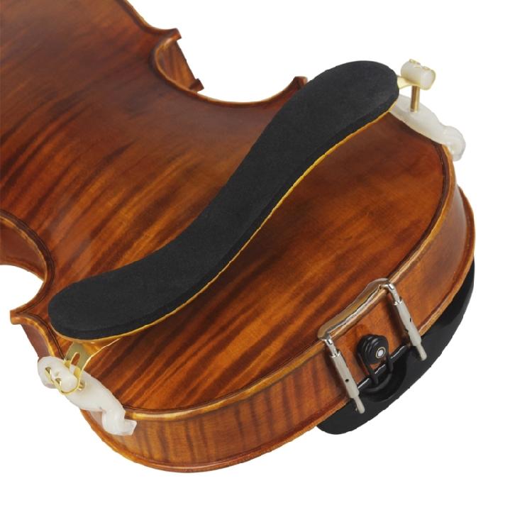 Height Adjustable 1/2 4/4 Size Solid Wood Violin Parts with Comfortable Foam Pad