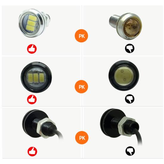 1 пара 12 В 15 Вт Eagle Eye Авто светодиодный фонарь дневного света для резервного автомобиля