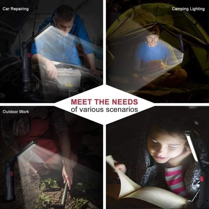 Рабочая лампа - LED - Перезаряжаемая - 800 лм - 5 режимов - Водонепроницаемая