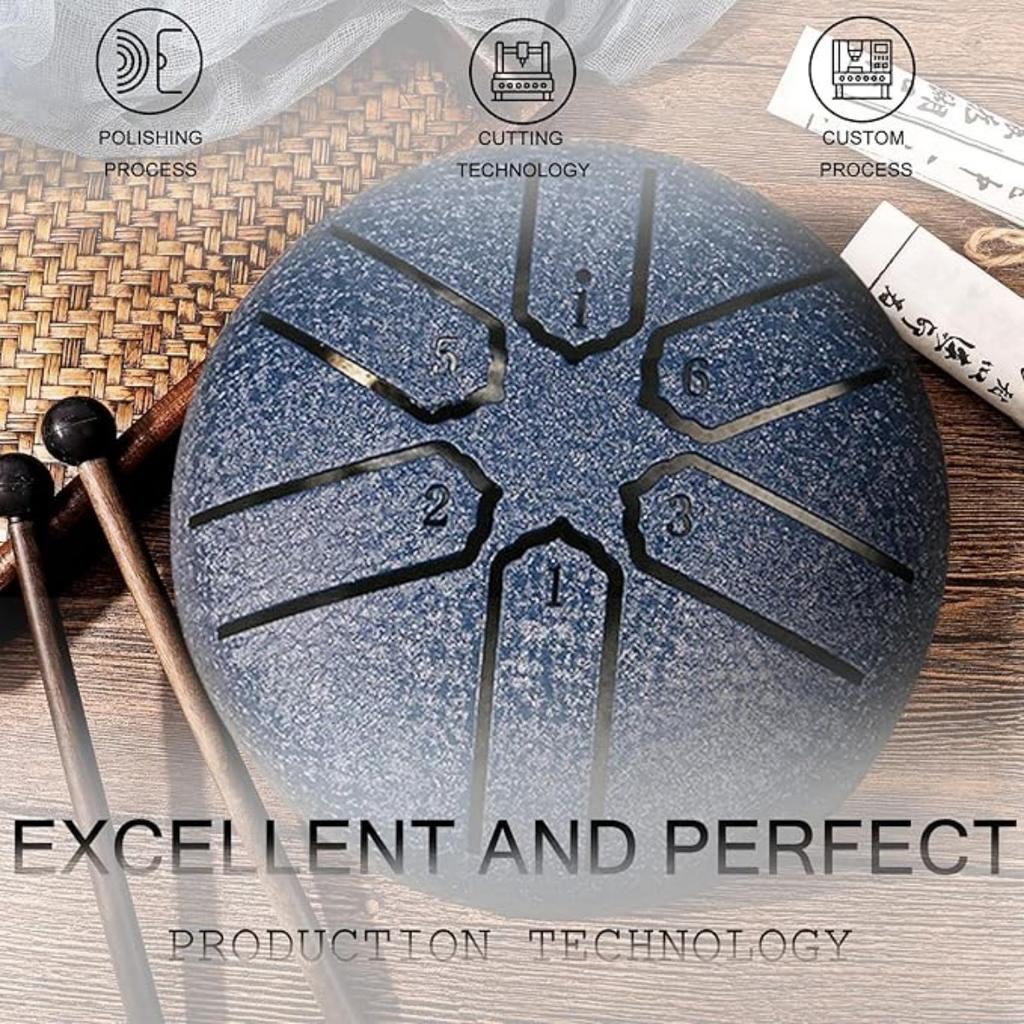 Steel Tongue Drum Rain Chime, Rain Drum for Outside, Rain Drum Instrument for Outside, Steel Tongue Drum Rain Chime Waterproof, Steel Tongue Drum