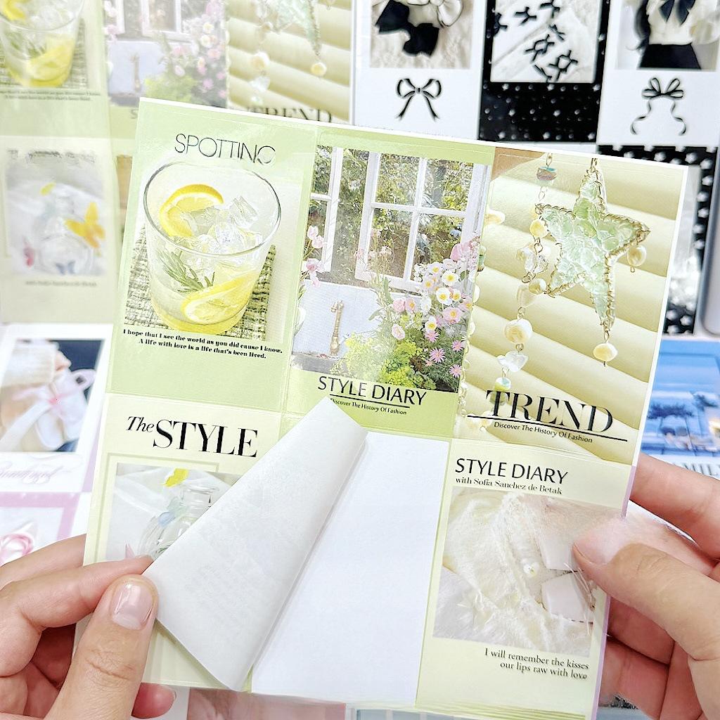 60 шт., трендовая герметичная наклейка Y2K, коллекция для девочек, подарочная карта, пузырчатая сумка, упаковка для самолета, декоративная наклейка «сделай сам»