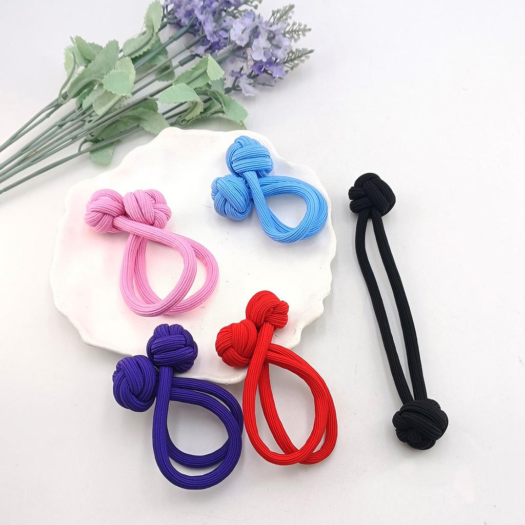 5 шт. 18 см Разноцветные резинки-скранчи Резинки для высокого хвоста Завязанные резинки для волос Аксессуары для волос Петля для волос Головной убор Леди Девушка Женщина