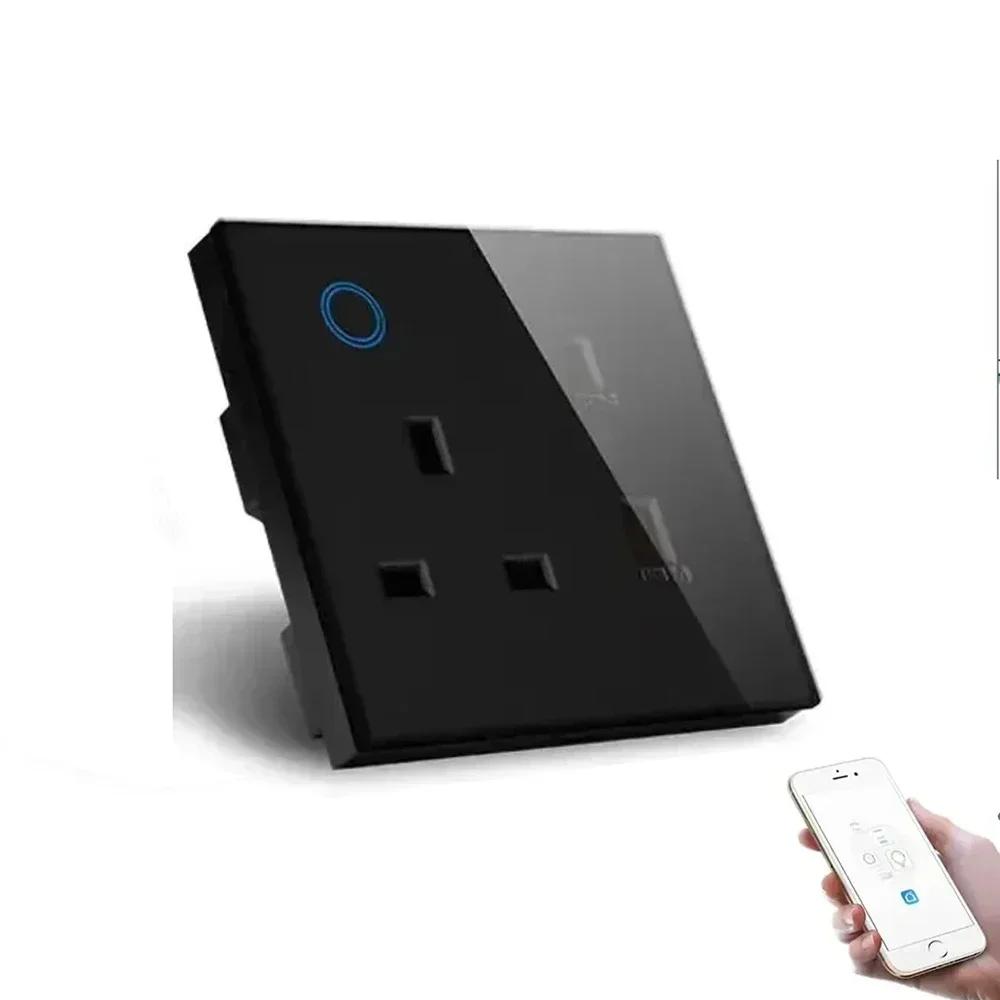 Melery Smart Tuya WiFi Dual UK Socket USB Type-C PD 20 Вт Сенсорное управление,Голосовое управлениеМониторинг электроэнергии, Alexa Google Home