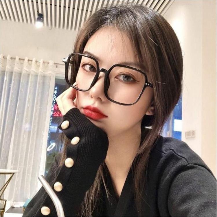 Ультралегкие женские квадратные очки для защиты глаз от синего излучения, антирадиационное большое лицо, тонкое и универсальное круглое плоское зеркало