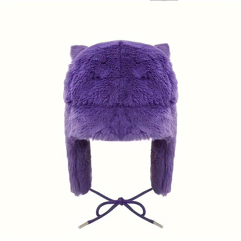 European and American Y2K Autumn and Winter Cartoon Embroidery Pattern Warm Ski Hat for Men and Women