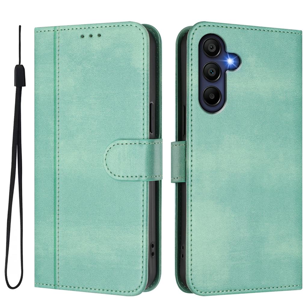 For Samsung Galaxy A16 5G/Galaxy A16 4G Cases Wallet Stand Retro Texture Leather Phone Cover with Lanyard