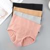 3D сотовые бесшовные женские трусы с высокой талией из чистого хлопка, утягивающие промежность, приподнимающие бедра, треугольные трусы для женщин