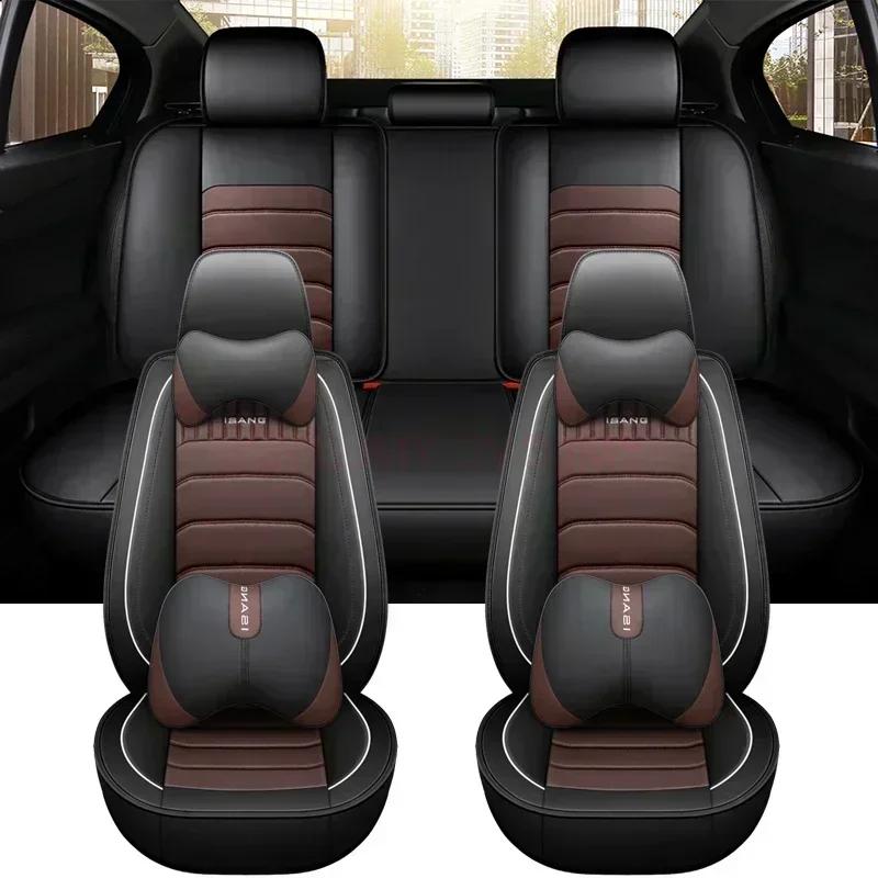 Universal Car Seat Cover for KIA Sportage Ceed Rio Niro Stinger Optima Soul Forte Spectra Sorento Car Accessories Pu Leather