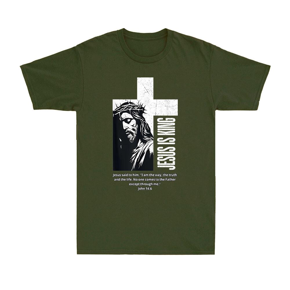 Christ Jesus Is King Religious Christian Church John 146 Bible Unisexs TShirt