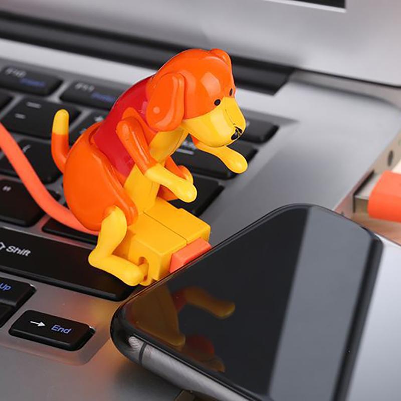 VAORLO Cute 'Sports' Dog Charging Cable For Micro Type-C IOS Support Data Transmission High Quality USB Fast Charge Cable