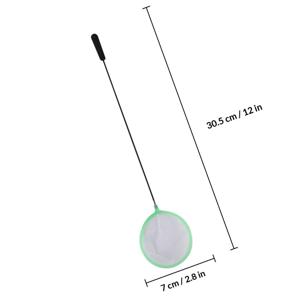 20Pcs Aquarium Net Small Size Fish Tank Cleaning Tool Soft Safe Mesh Widened Thickened Handle for Catching Shrimp Fish