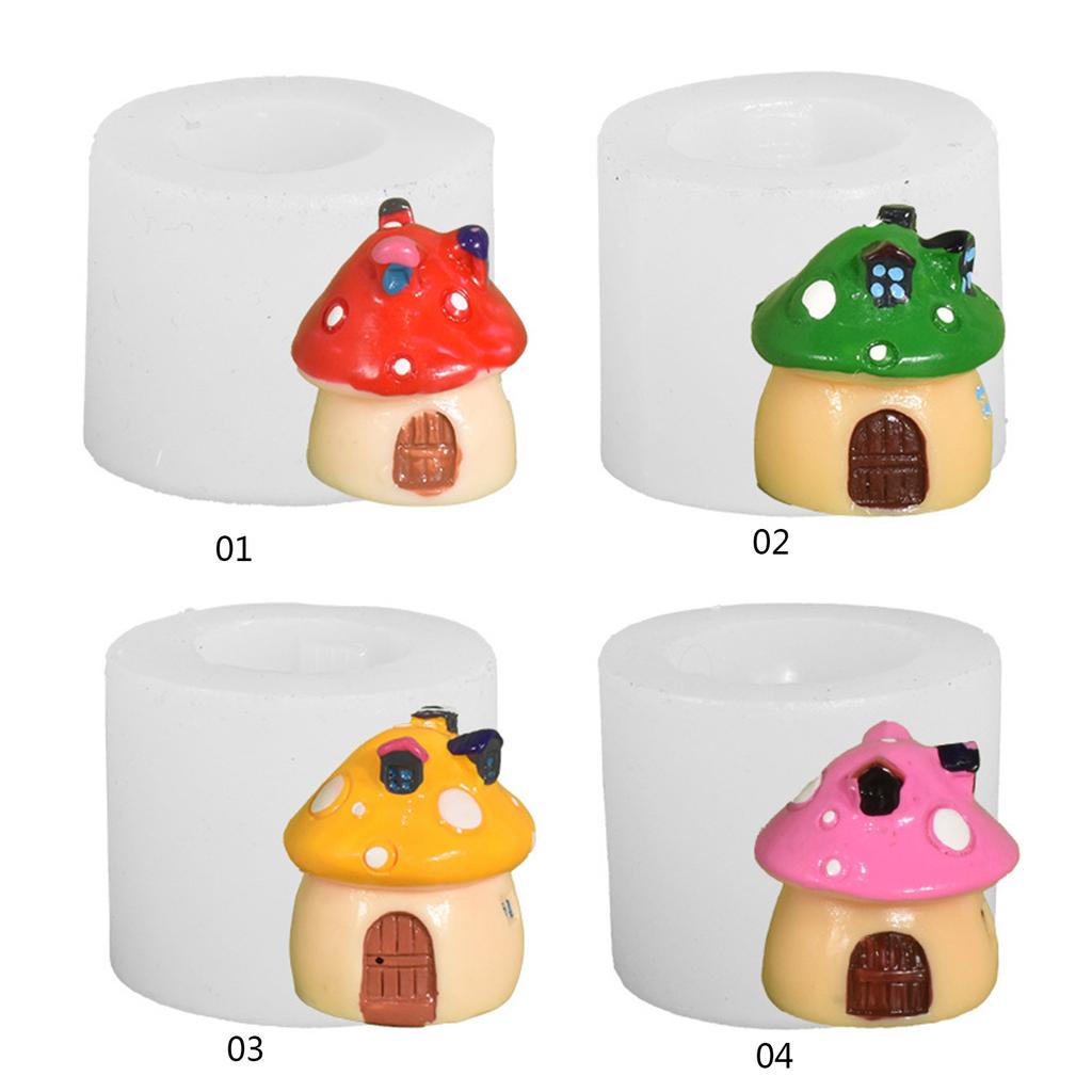 3D Mushroom Silicone Mold Wax Melt Polymer Aromatherapy Making Handmade Cupcake Jelly Mould Decorating Supplies