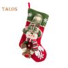 Рождественский чулок, подвесное украшение на елку, плюшевые носки с Санта-Клаусом, оленями, снеговиками, конфетами для вечеринок в офисе